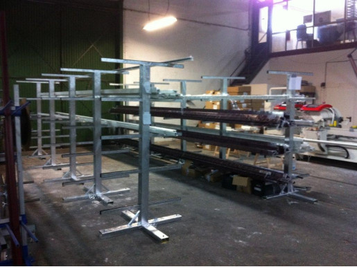 rack de stockage pour profilés