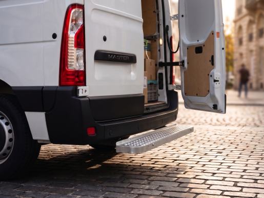Marchepied arrière fixe sans ferrure d'attelage 1300X200 RENAULT Master III L2H2 1