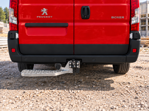 Marchepied arrière fixe de ferrure d'attelage 680X165 GAUCHE Peugeot Boxer L2H2 1