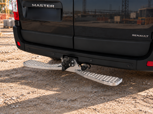 Marchepied arrière fixe de ferrure d'attelage 1215X165 RENAULT Master III L1H2