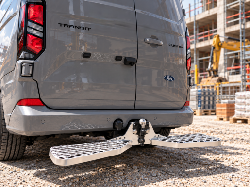 Marchepied arrière fixe de ferrure d'attelage 1215X165 FORD Transit Custom L1H1 1