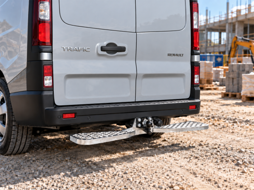 Marchepied arrière fixe de ferrure d'attelage 1215X165 RENAULT Trafic III L1H1 1