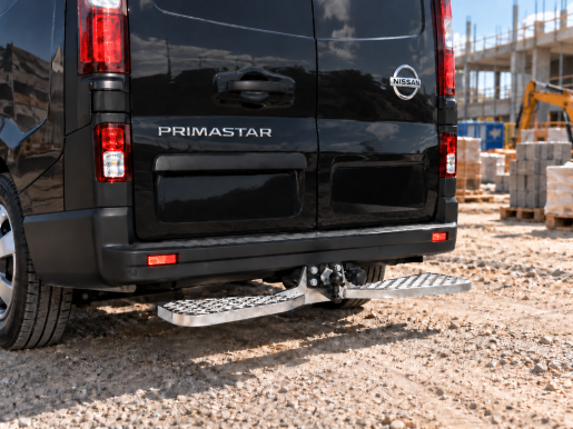 Marchepied arrière fixe de ferrure d'attelage 1215X165 NISSAN NV 300 PRIMASTAR L1H1 1