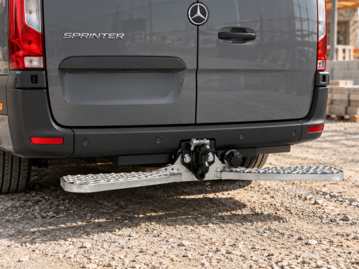 Marchepied arrière fixe de ferrure d'attelage 1215X165 Mercedes Sprinter 43SS L3H3 1