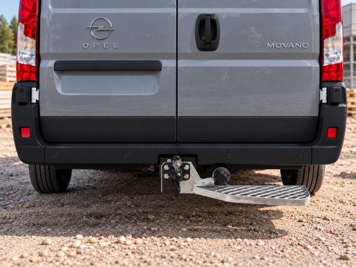 Marchepied arrière fixe de ferrure d'attelage 680X165 DROITE OPEL Movano L3H3