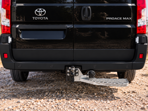 Marchepied arrière fixe de ferrure d'attelage 680X165 DROITE Toyota Proace Max L3H2