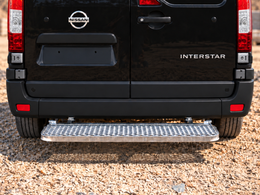 Marchepied arrière relevable sans attelage sans radar de recul 1200x200 NISSAN NV 400 III INTERTSTAR L3H2 traction