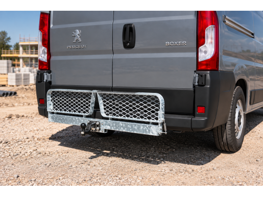 Marchepied arrière de ferrure relevable sans radar de recul 1200x200 Peugeot Boxer L4H3 1