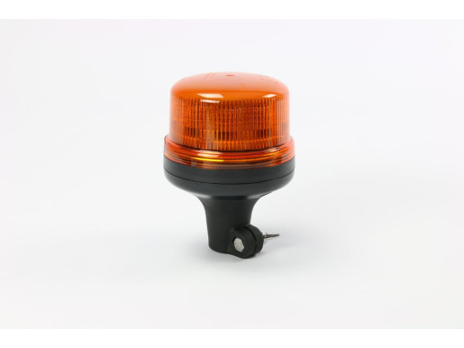 Gyrophare B14 - 10 LEDS - 11 Flash prog - montage DIN - ORANGE