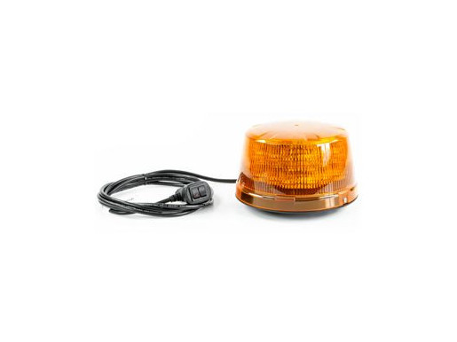 Gyrophare B19 - 24 LEDS - 14 Flash prog - magnétique - ORANGE - Allume cigare